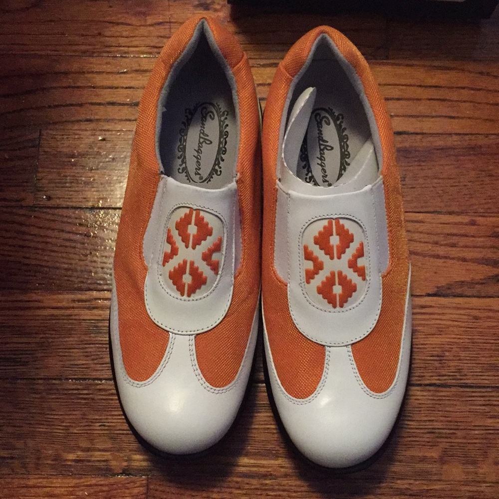 NIB Sandbaggers Bali mango golf shoes